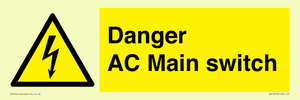 Danger AC Main switch 